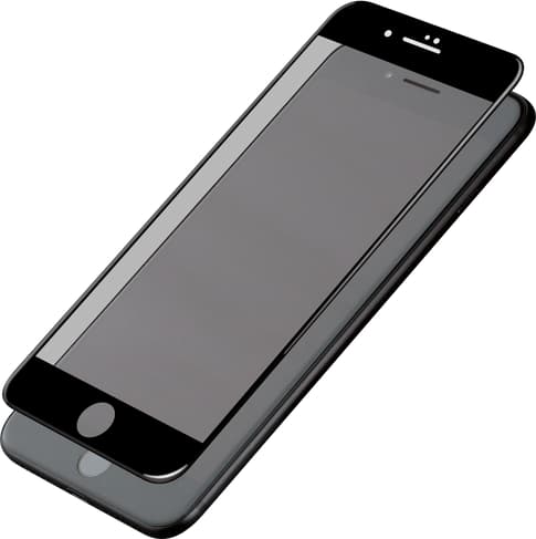 Eiger iPhone 6/7/8 screenprotector 3D Glas black