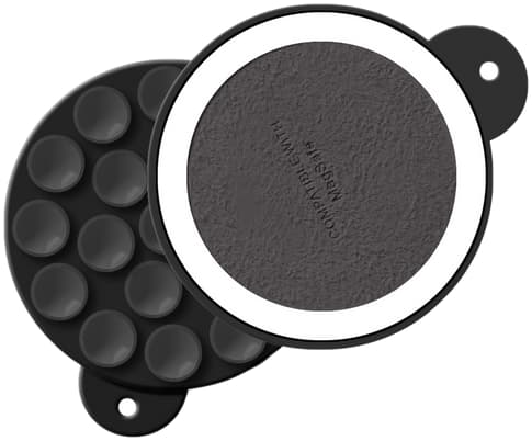 ITSTYLE Magnetic Silicone Suction Pad Holder Black