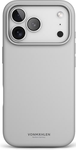 Vonmählen iPhone 17 Pro Silicone Backcover Light Gray