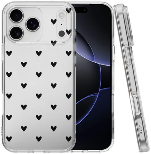 ITSTYLE iPhone 17 Pro TPU Backcover Transparent Heart
