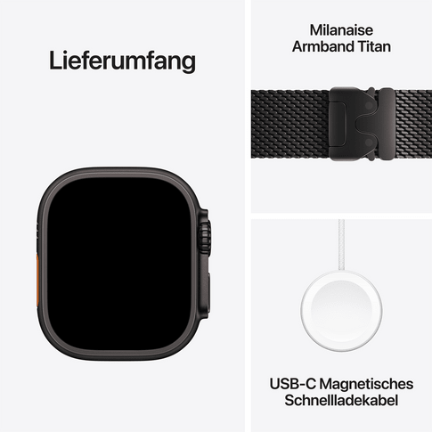 Apple Watch Ultra 4 GPS+Cell 49mm Black Tita Black Tita ML M