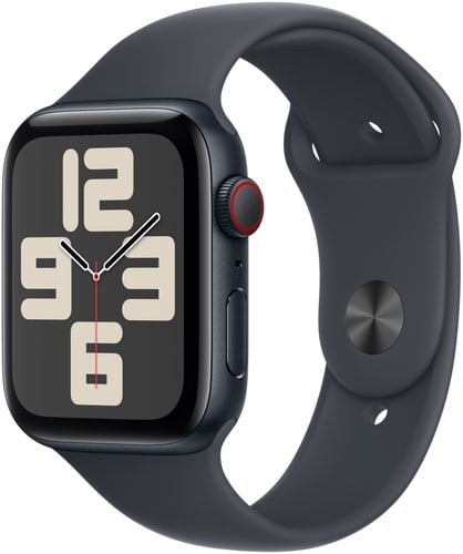 Apple Watch SE GPS 44mm Midnight Alu with Midnight SB - M/L