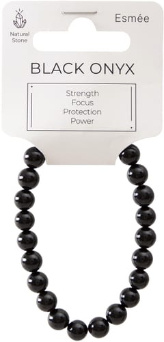 Esmée Natural Stone Bracelet Black Onyx