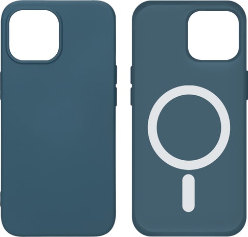 itStyle Premium iPhone 13 Pro Silicon Case MagSafe Navy blue