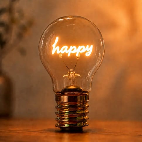 Kisten Trends Vintage Deco Bulb Happy