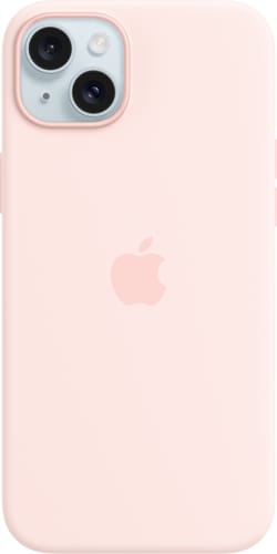 Apple iPhone 15 Plus Silicone Case with MagSafe Light Pink