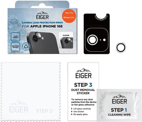 Eiger iPhone 17e/16e Mountain Glas Camera Ring