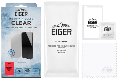 Eiger Pixel 9a Clear Glass Screen Protector