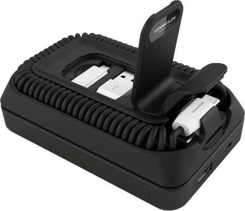 Vonmählen allroundo Pro all-in-one cable and wireless powerbank black