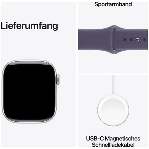 Apple Watch Series 11&nbsp;GPS&nbsp;42mm&nbsp;Silver Alu w Purple SB - M/L