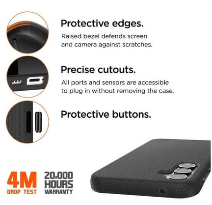 Eiger Galaxy A35 4m Drop-Protection North Backcover Black (b2b)