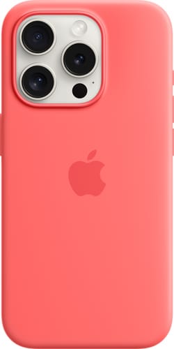 Apple iPhone 15 Pro Silicone Case with MagSafe Guava