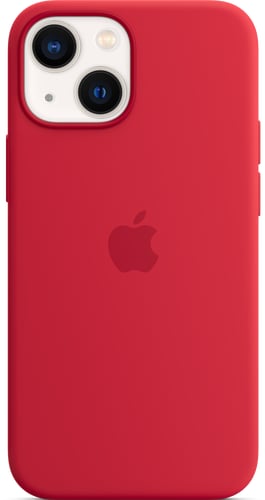 iPhone 13 mini Silicone Case with MagSafe Red