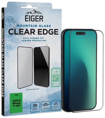 Eiger iPhone 17 Air Clear Edge 3D Glass Screen Protector