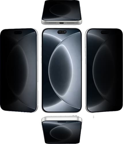 Eiger iPhone 18 Pro Max Black Edge 360 Screen Protector Privacy