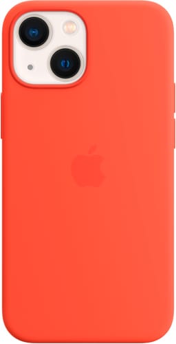 Apple iPhone 13 mini Silicone Case with MagSafe Nectarine
