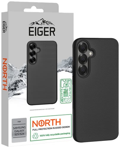Eiger Galaxy S25/S24 4m Drop-Protection North Backcover Black (b2b)