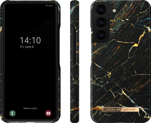 iDeal of Sweden Galaxy S22 Cover Marble Black