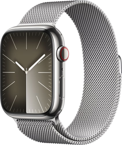 Apple Watch Series 9 GPS + Cell 45mm Silv StSteel Silv Milan