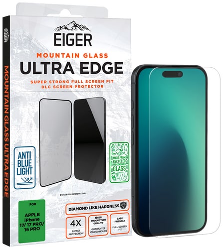 Eiger iPhone 17/17 Pro/16 Pro Ultra Edge Glass Screen Protector