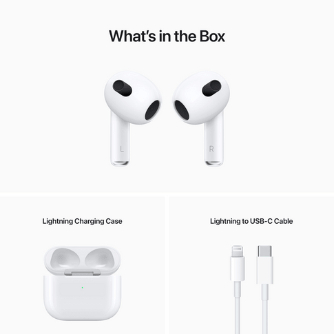 Apple AirPods Bluetooth Headset 3 Lightning White