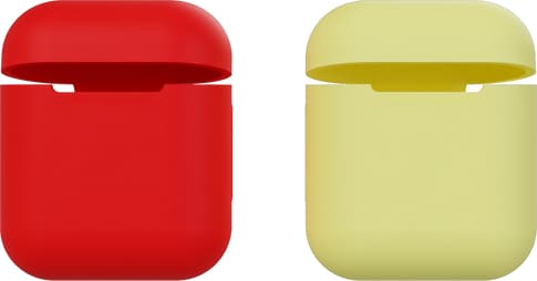 itStyle Airpods Silicon Case Set Red/Yellow