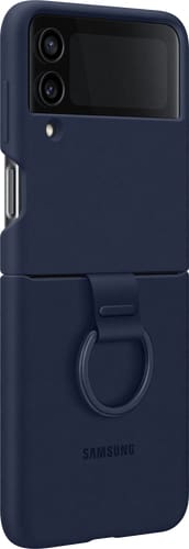 Samsung Galaxy Z Flip4 Backcover Ring Silicon navy blue