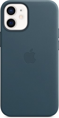 iPhone 12 mini Leather Backcover with MagSafe Blue
