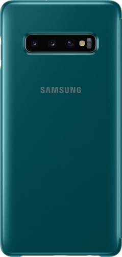 Samsung Galaxy S10 Plus Clear View Flip Cover green
