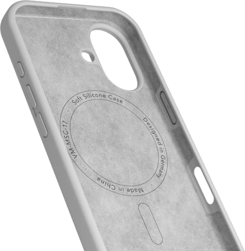 Vonmählen iPhone 17 Silicone Backcover Light Gray