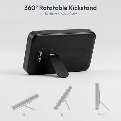 Vonmählen Magnetic Kickstand Power Bank 10000mAh Black