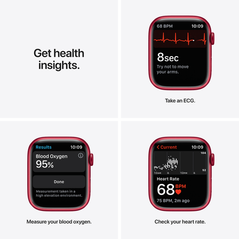 Apple Watch Series 7 GPS+Cell 45mm RED Alu RED Sport Band