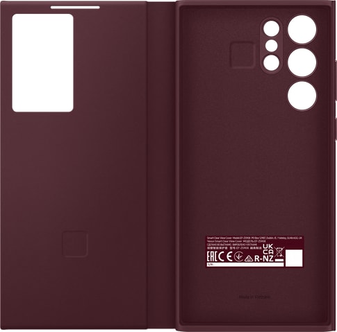 Samsung Galaxy S22 Ultra Clear View Flip Cover burgundy