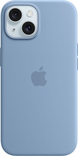 Apple iPhone 15 Silicone Case with MagSafe Winter Blue