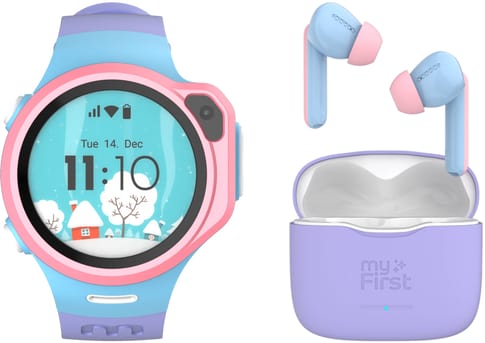 myFirst Fone R1s Cotton Candy Watch Bundle with CareBuds