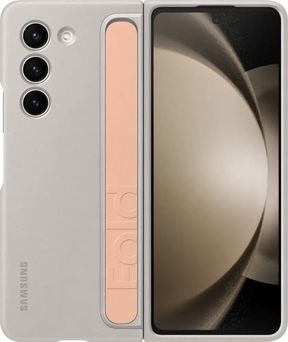 Samsung Galaxy Z Fold5 Strap Silicone Backcover Sand