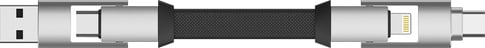 RollingSquare inCharge keyring Cable Lighnting/Micro USB/USB-C