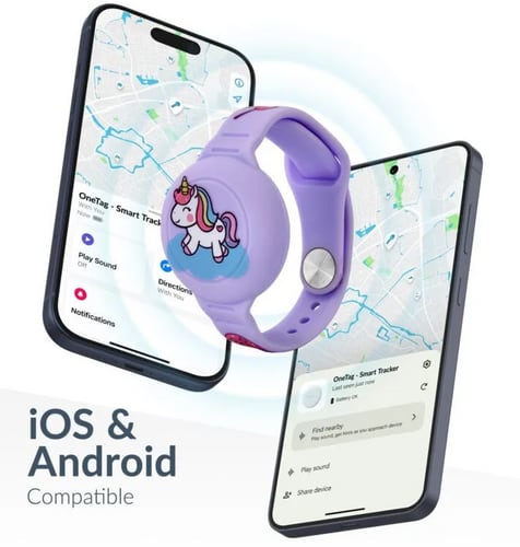 Beeep Kids Wristband Tracker Unicorn Apple Find My & Android