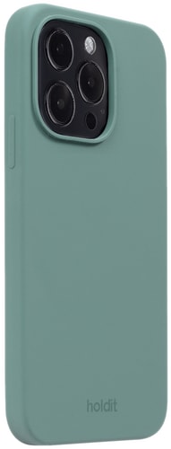 Holdit iPhone 15 Pro Silicone Backcover Moss Green