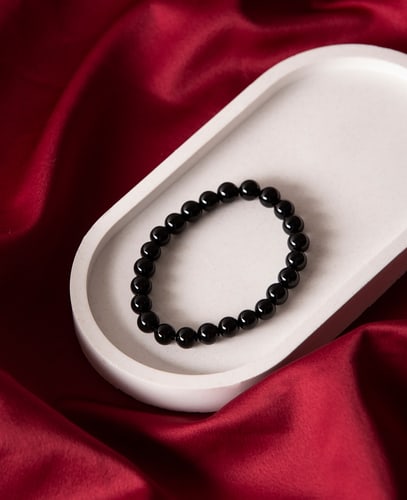 Esmée Natural Stone Bracelet Black Onyx