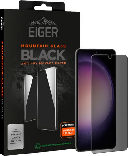 Eiger Galaxy S23+ screen protector 2.5D Glas Privacy black