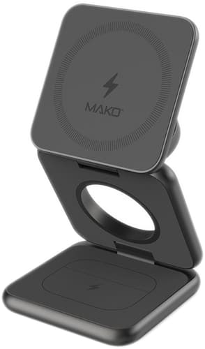 Mako Wireless Charger Fold 3 in 1 Space Grey