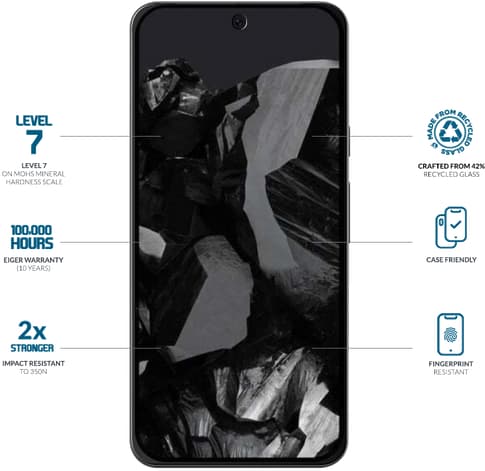Eiger Pixel 10/10 Pro/9/9 Pro Clear Glass Screen Protector