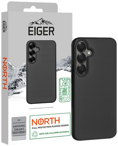 Eiger Galaxy S25+ / S24+ North Backcover Black (b2b)