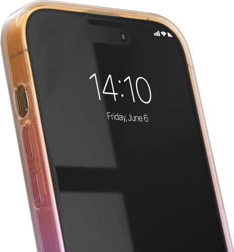 iDeal of Sweden iPhone 14 Pro Silicone Backcover Transparent Vibrant Ombre