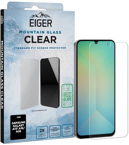Eiger Galaxy A17/A16/A26 Clear Glass Screen Protector