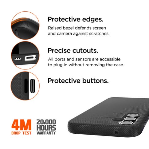 Eiger Galaxy A55 North Backcover Black (b2b)