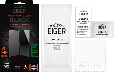 Eiger iPhone 18 Pro Glass Screen Protector Privacy