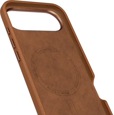 Vonmählen iPhone 17 Air Like Leather Backcover Brown