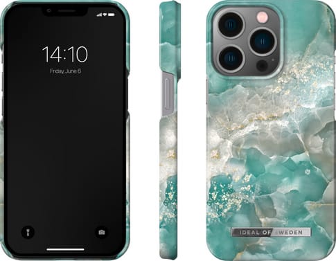 iDeal of Sweden iPhone 13 Pro Cover Marble Azura